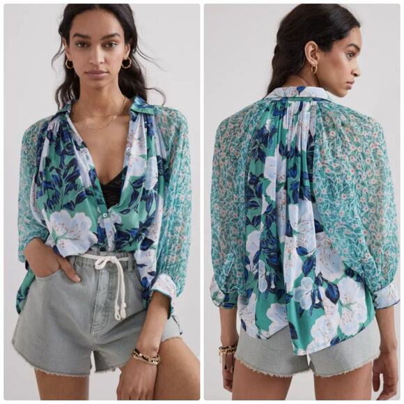 Anthropologie Tops - Anthropologie Roller Rabbit Clovis Adrianna Blouse